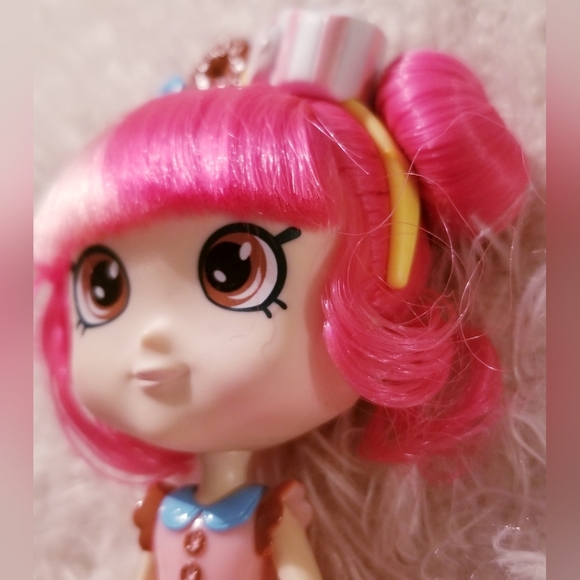 2015 Shopkins Doll Shoppies Donatina Donuts Princess 5.5” Moose S1 Pink Hair - Picture 5 of 14